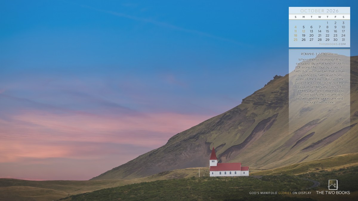 2026 TWO BOOKS SCRIPTURE&nbsp;WALLPAPER